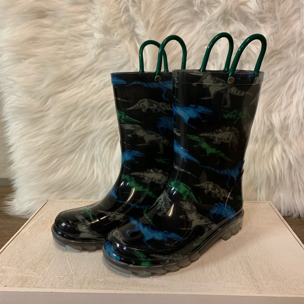 Dinosaur Light Up Rain Boots